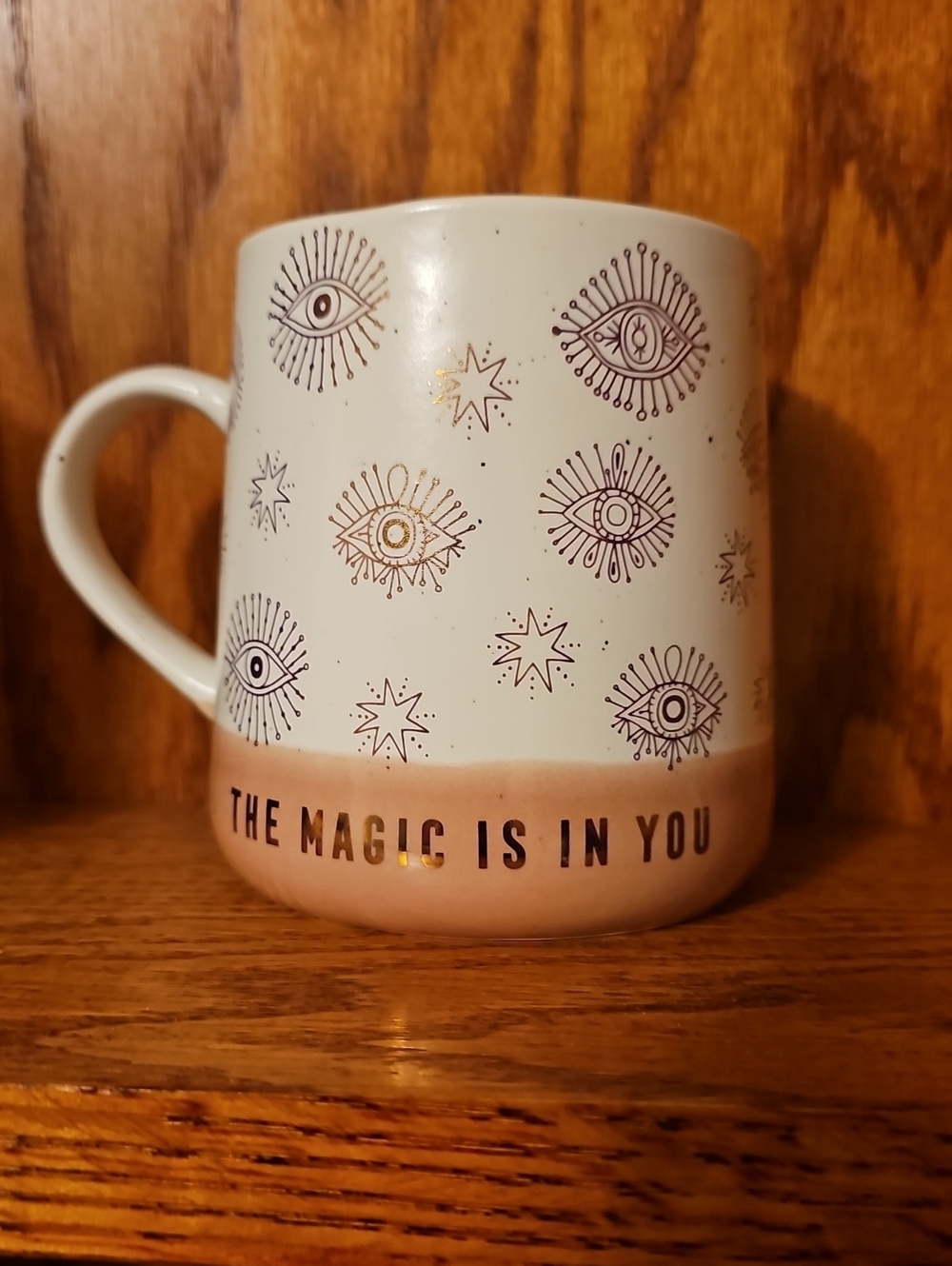 White and Rose Gold 'The Magic Is In You' 16 Oz. Cup